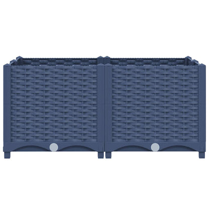 vidaXL Raised Bed 80x80x38 cm Polypropylene