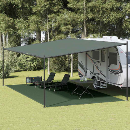 vidaXL Tent Carpet 400x700 cm Dark Green HDPE