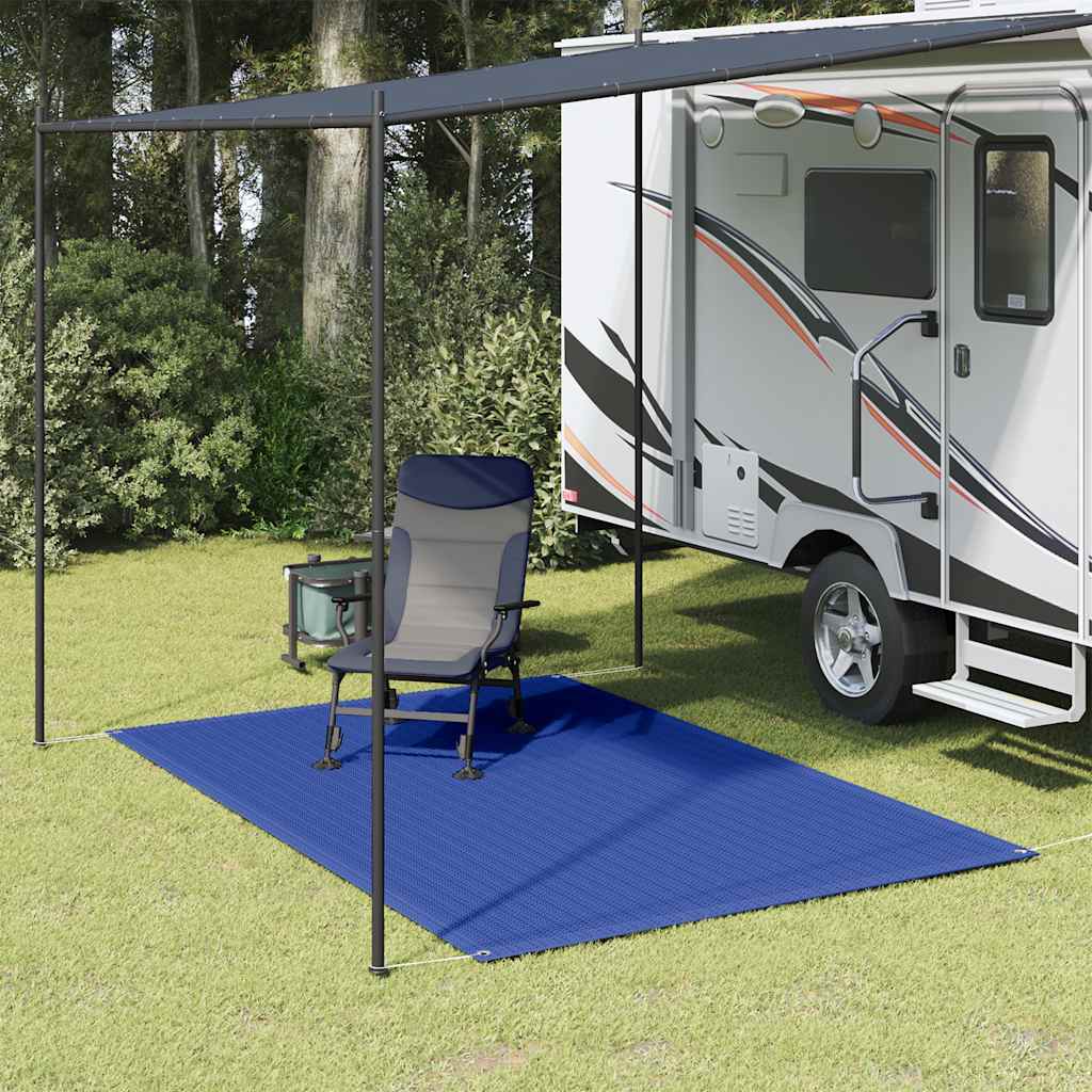 vidaXL Tent Carpet 250x200 cm Blue HDPE