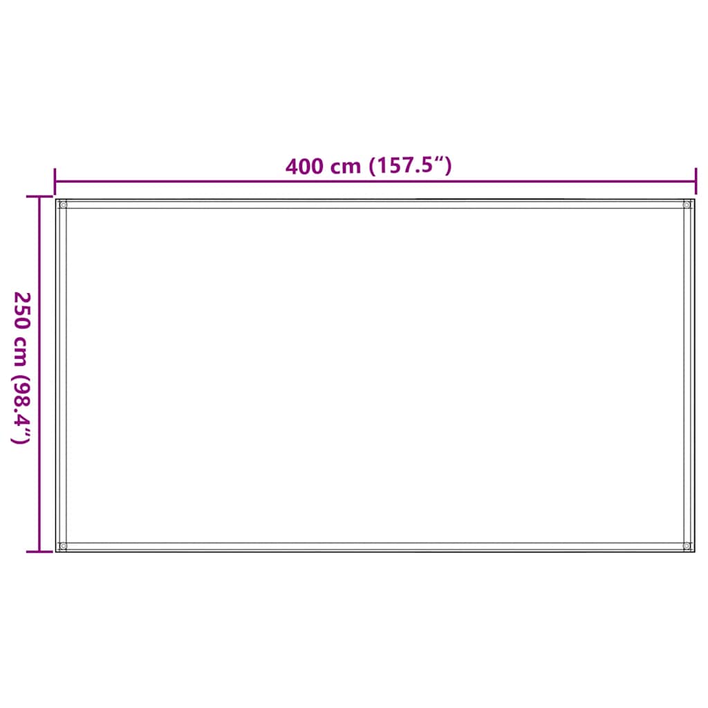 vidaXL Tent Carpet 250x400 cm Blue