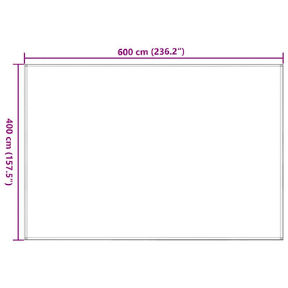 vidaXL Tent Carpet 400x600 cm Blue HDPE