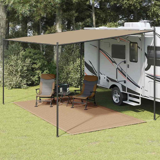 310743 vidaXL Tent Carpet 250x400 cm Taupe