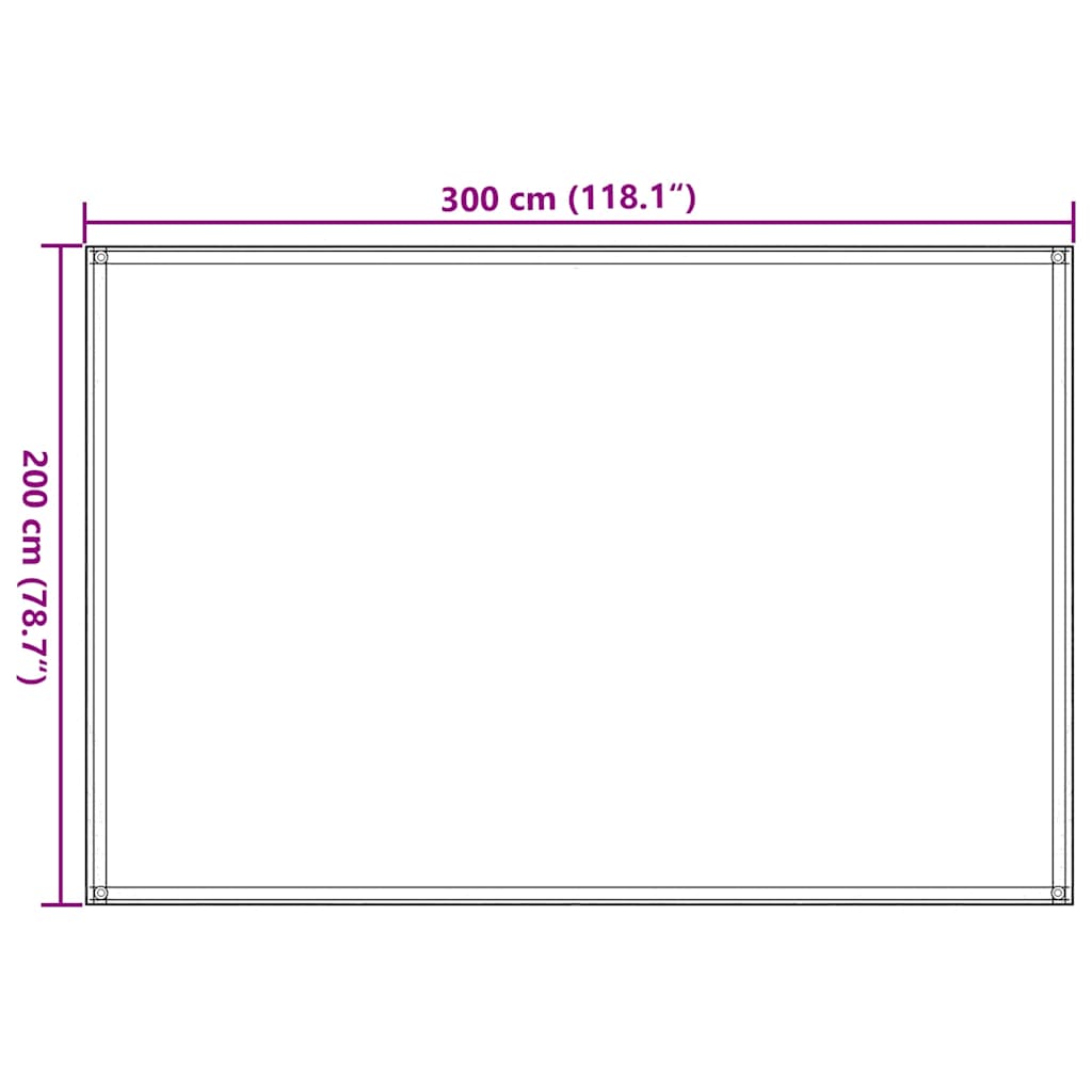vidaXL Tent Carpet 200x300 cm Beige
