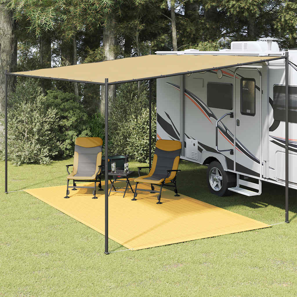 vidaXL Tent Carpet 200x400 cm Beige