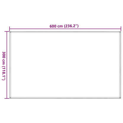 vidaXL Tent Carpet 300x600 cm Black