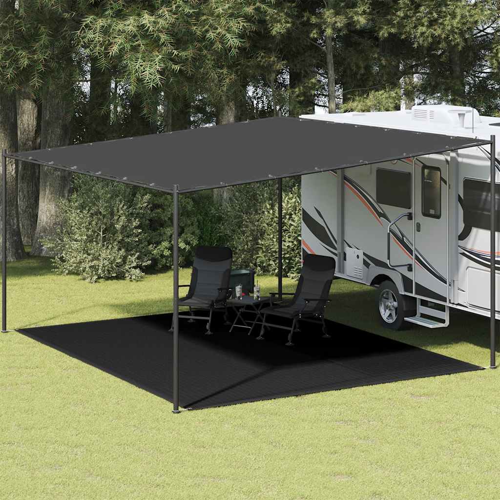 vidaXL Tent Carpet 400x500 cm Black