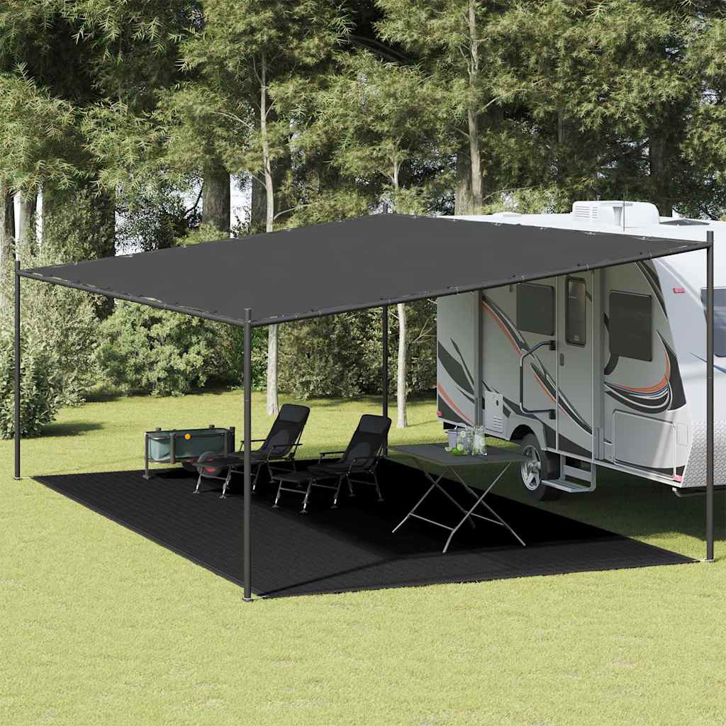 vidaXL Tent Carpet 400x600 cm Black