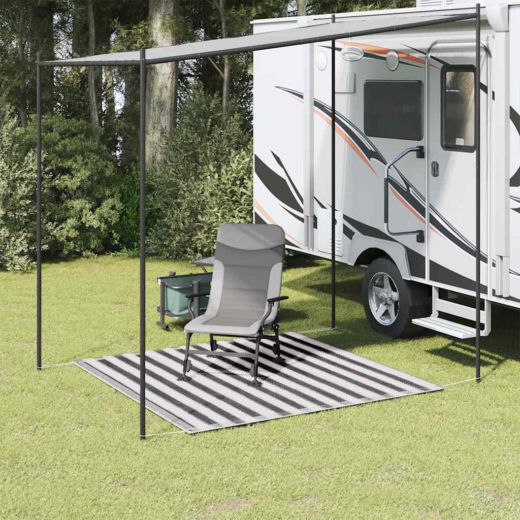 vidaXL Tent Carpet 200x200 cm Anthracite and White
