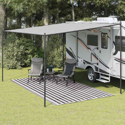 vidaXL Tent Carpet 200x400 cm Anthracite and White