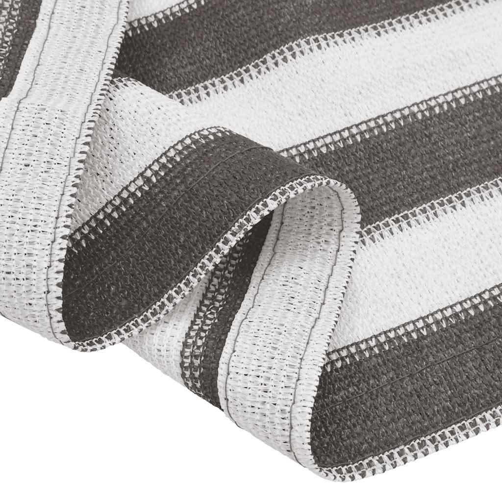 vidaXL Tent Carpet 250x600 cm Anthracite and White
