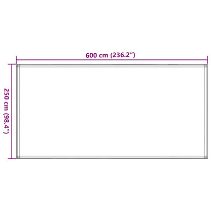 vidaXL Tent Carpet 250x600 cm Anthracite and White