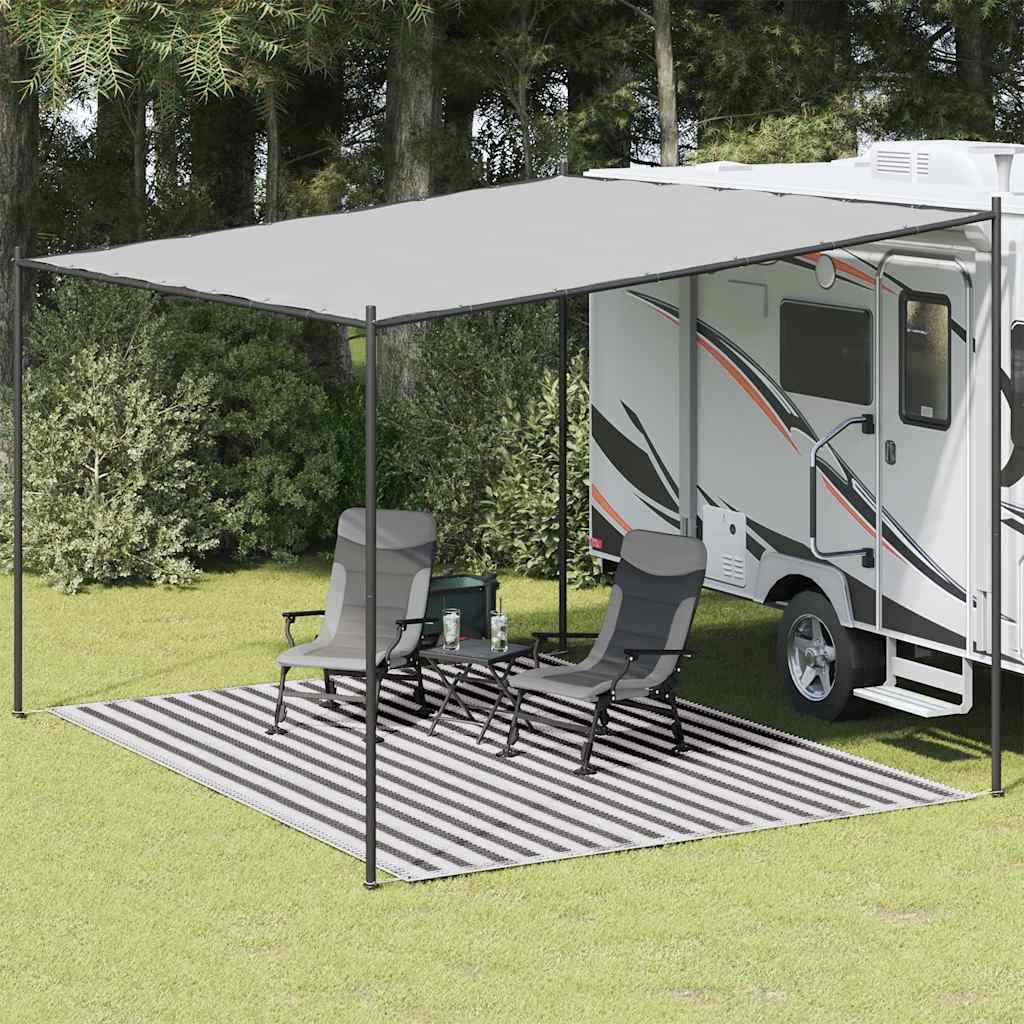 vidaXL Tent Carpet 300x400 cm Anthracite and White