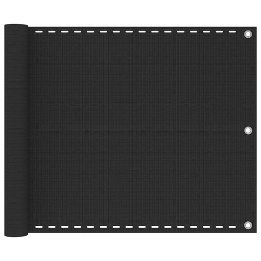 310838 vidaXL Balcony Screen HDPE 75x500 cm Anthracite