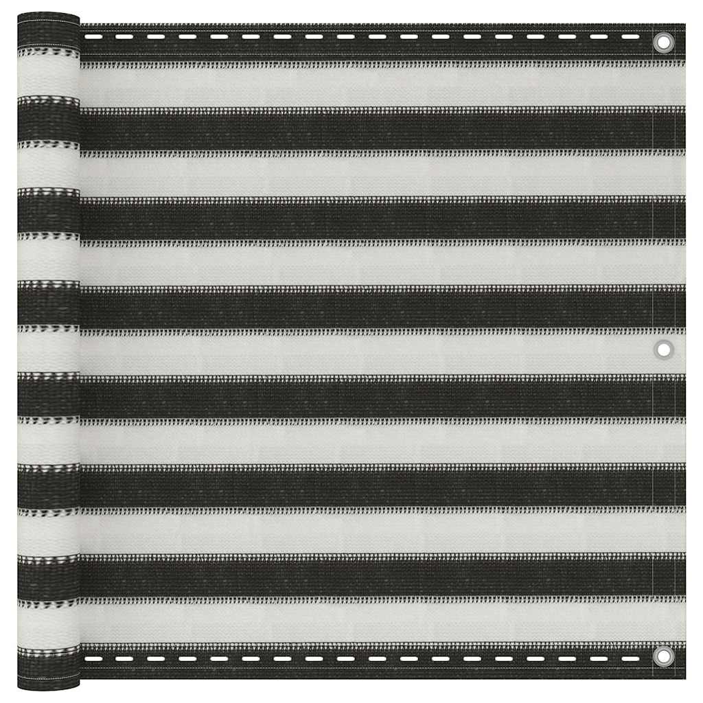 310852 vidaXL Balcony Screen HDPE 90x300 cm Anthracite and White