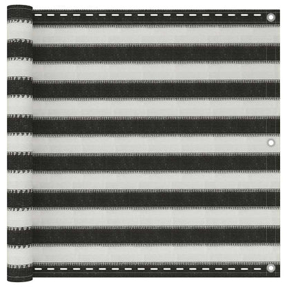 310852 vidaXL Balcony Screen HDPE 90x300 cm Anthracite and White