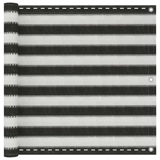 310852 vidaXL Balcony Screen HDPE 90x300 cm Anthracite and White