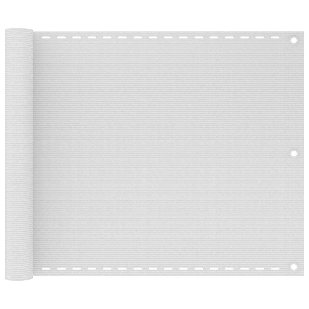 310860 vidaXL Balcony Screen White 75x300 cm HDPE