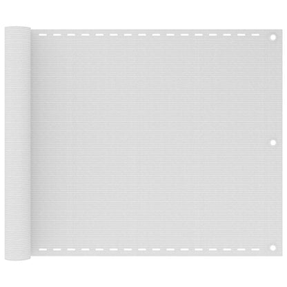 310860 vidaXL Balcony Screen White 75x300 cm HDPE