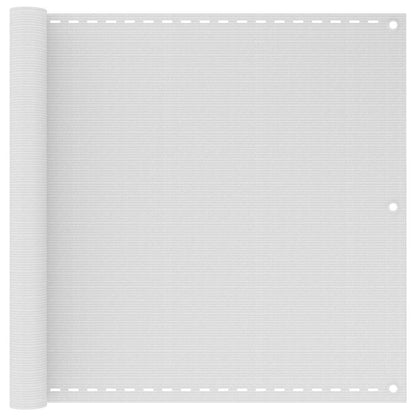 310866 vidaXL Balcony Screen White 90x500 cm HDPE