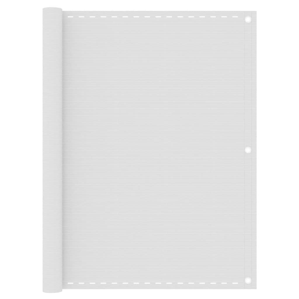 vidaXL Balcony Screen White 120x300 cm HDPE