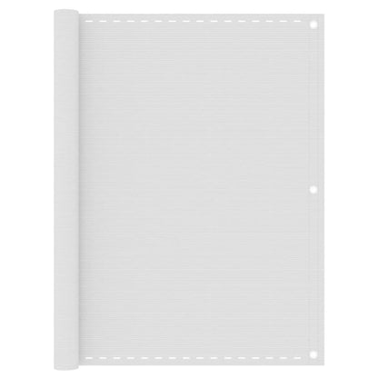 vidaXL Balcony Screen White 120x300 cm HDPE