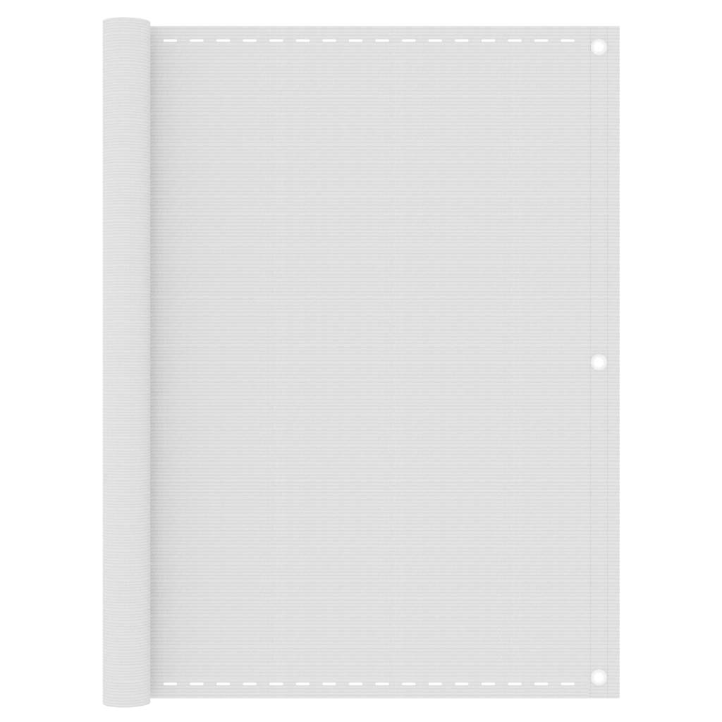 310871 vidaXL Balcony Screen White 120x600 cm HDPE