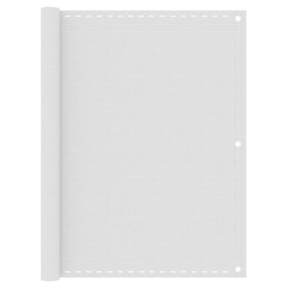 310871 vidaXL Balcony Screen White 120x600 cm HDPE