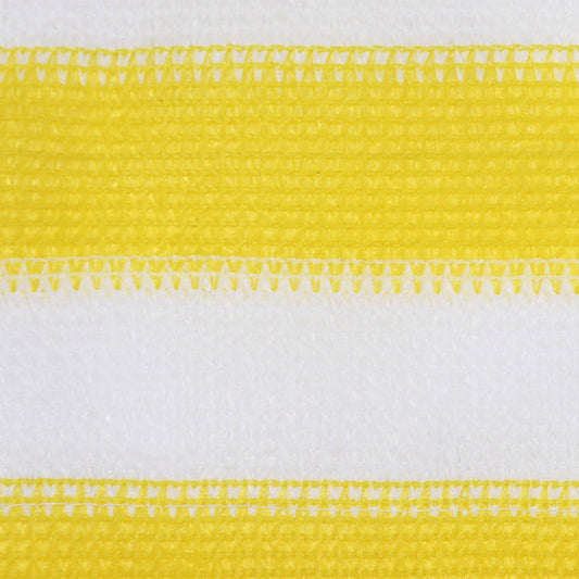 310882 vidaXL Balcony Screen Yellow and White 120x500 cm HDPE
