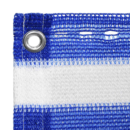 310889 vidaXL Balcony Screen Blue and White 90x400 cm HDPE
