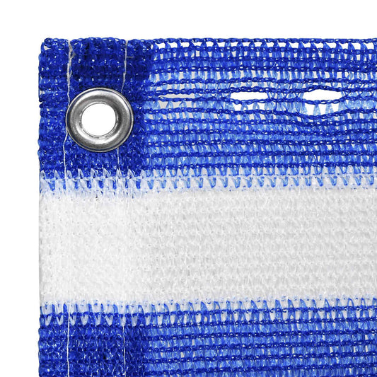 310890 vidaXL Balcony Screen Blue and White 90x500 cm HDPE