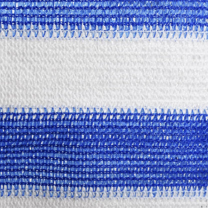 vidaXL Balcony Screen Blue and White 120x400 cm HDPE