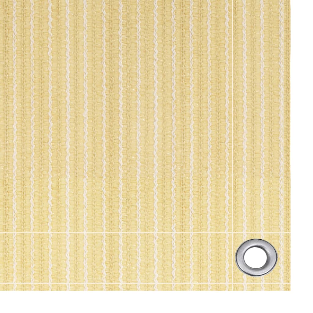 vidaXL Balcony Screen Beige 75x400 cm HDPE