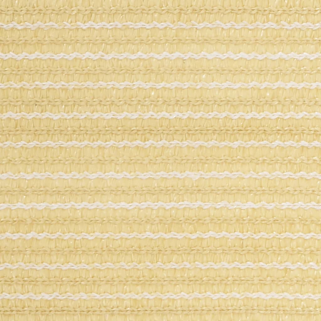 vidaXL Balcony Screen Beige 75x500 cm HDPE