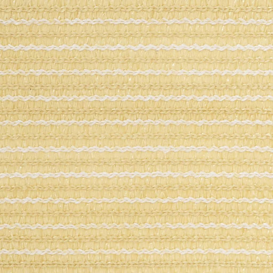 vidaXL Balcony Screen Beige 75x500 cm HDPE