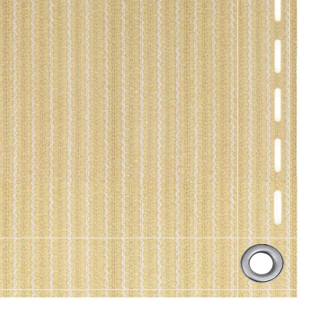 310915 vidaXL Balcony Screen Beige 90x600 cm HDPE