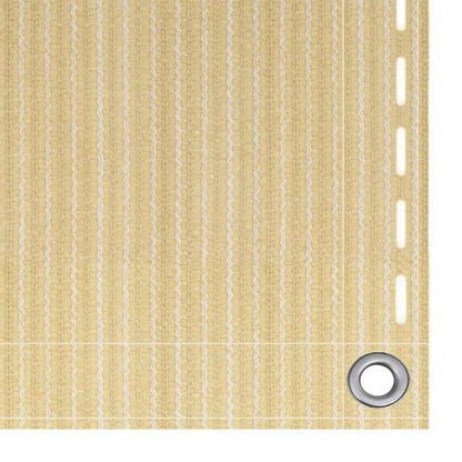 310915 vidaXL Balcony Screen Beige 90x600 cm HDPE
