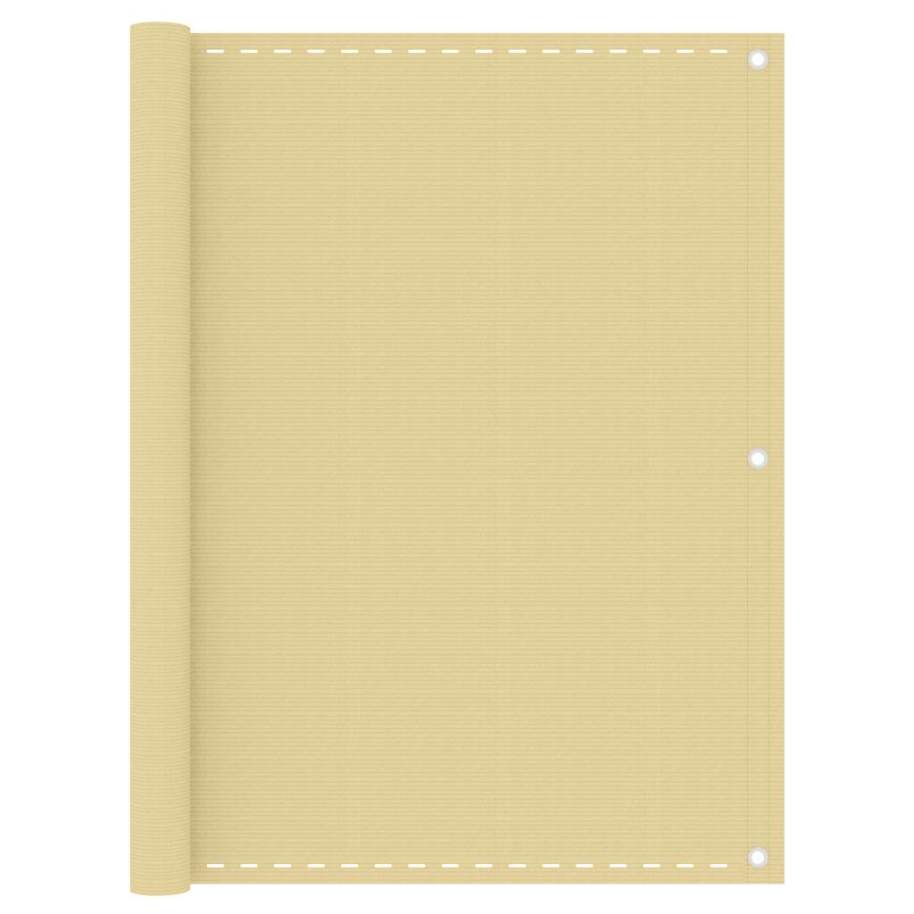 310916 vidaXL Balcony Screen Beige 120x300 cm HDPE