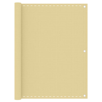 310919 vidaXL Balcony Screen Beige 120x600 cm HDPE