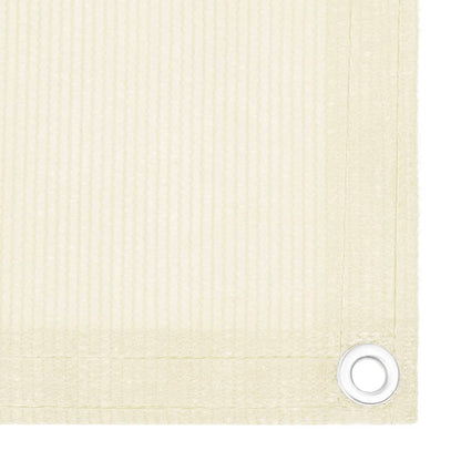 vidaXL Balcony Screen Cream 90x300 cm HDPE