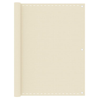 310929 vidaXL Balcony Screen Cream 120x400 cm HDPE