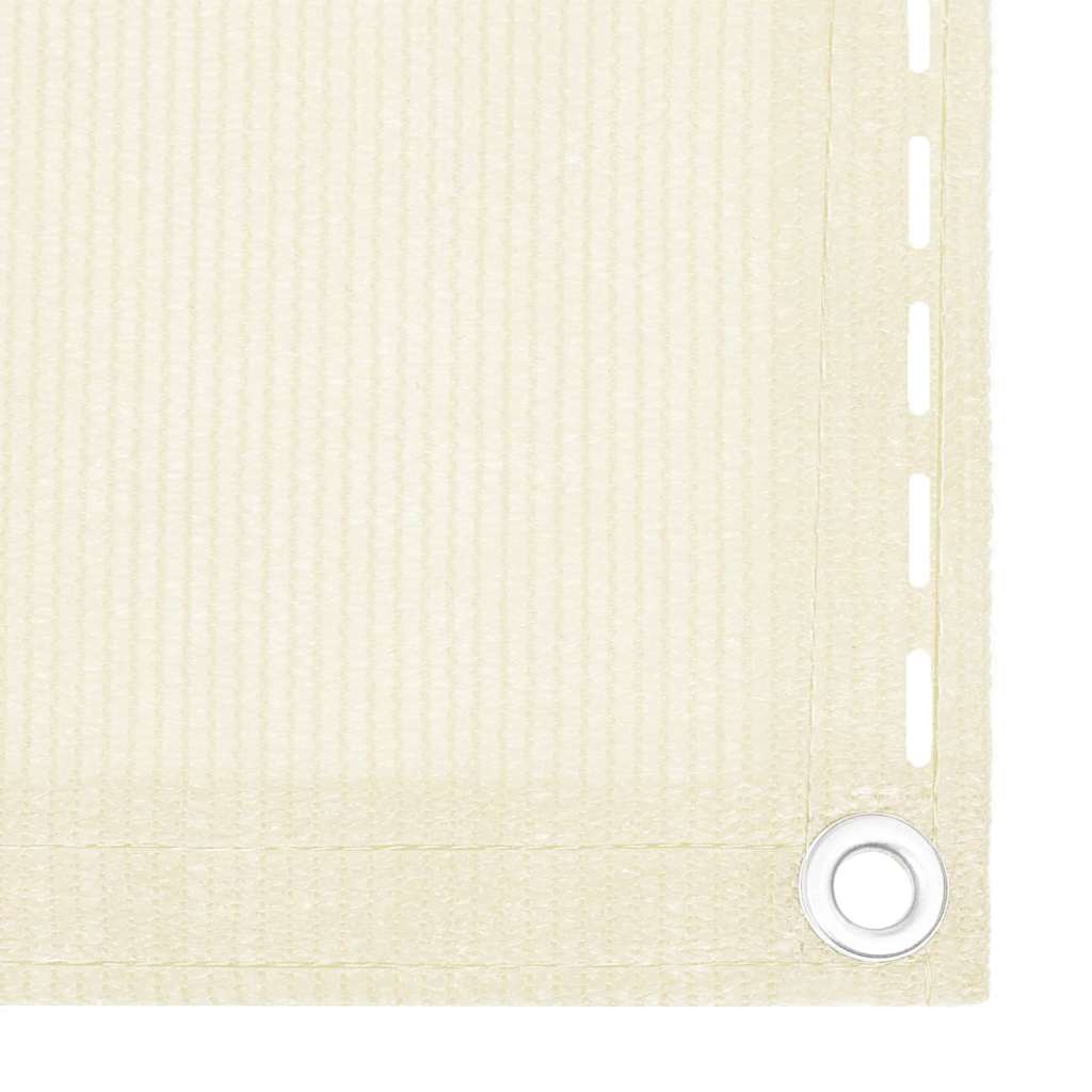310931 vidaXL Balcony Screen Cream 120x600 cm HDPE