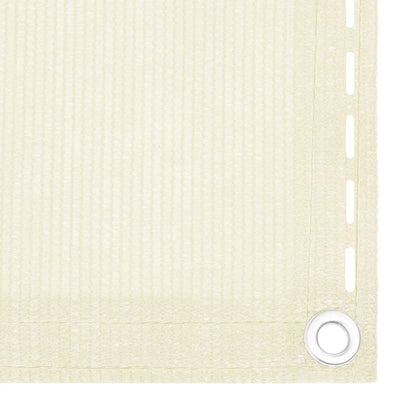 310931 vidaXL Balcony Screen Cream 120x600 cm HDPE