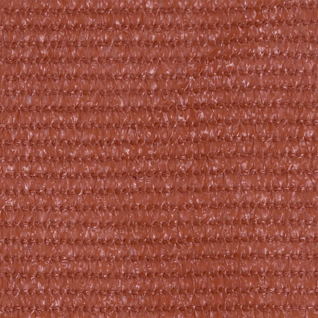 vidaXL Balcony Screen Terracotta 75x500 cm HDPE