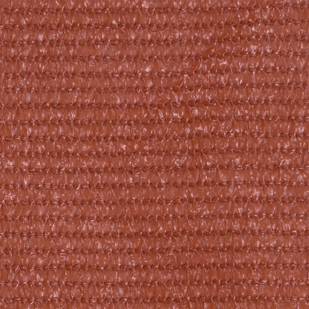 vidaXL Balcony Screen Terracotta 75x600 cm HDPE
