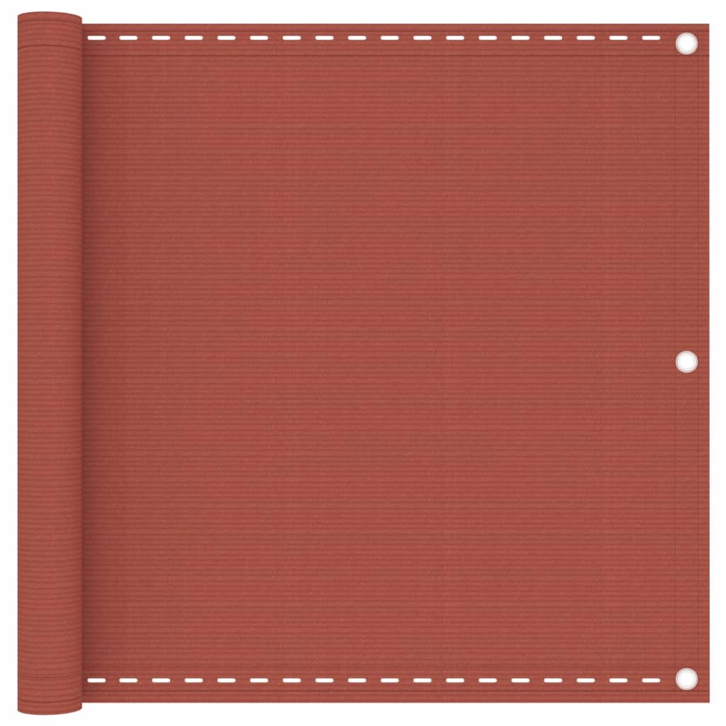 vidaXL Balcony Screen Terracotta 90x300 cm HDPE
