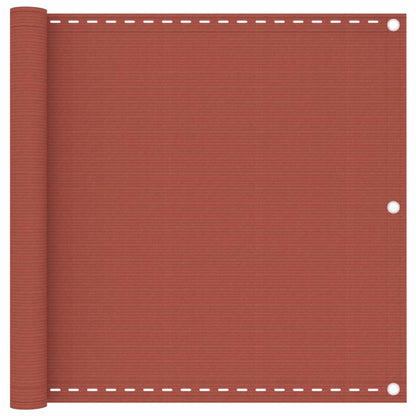 vidaXL Balcony Screen Terracotta 90x300 cm HDPE