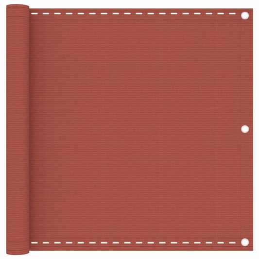 vidaXL Balcony Screen Terracotta 90x300 cm HDPE