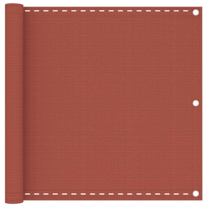 vidaXL Balcony Screen Terracotta 90x400 cm HDPE