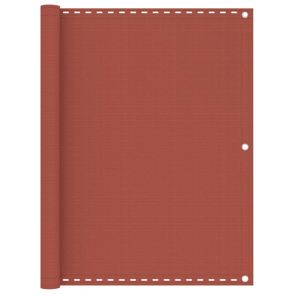 vidaXL Balcony Screen Terracotta 120x400 cm HDPE