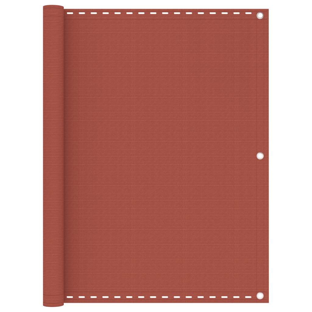 310954 vidaXL Balcony Screen Terracotta 120x500 cm HDPE